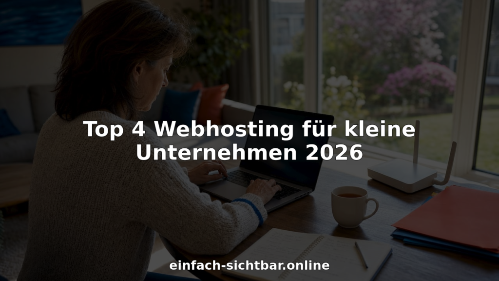 Eine Geschäftsfrau richtet an ihrem Schreibtisch das Webhosting für ihr Unternehmen ein.