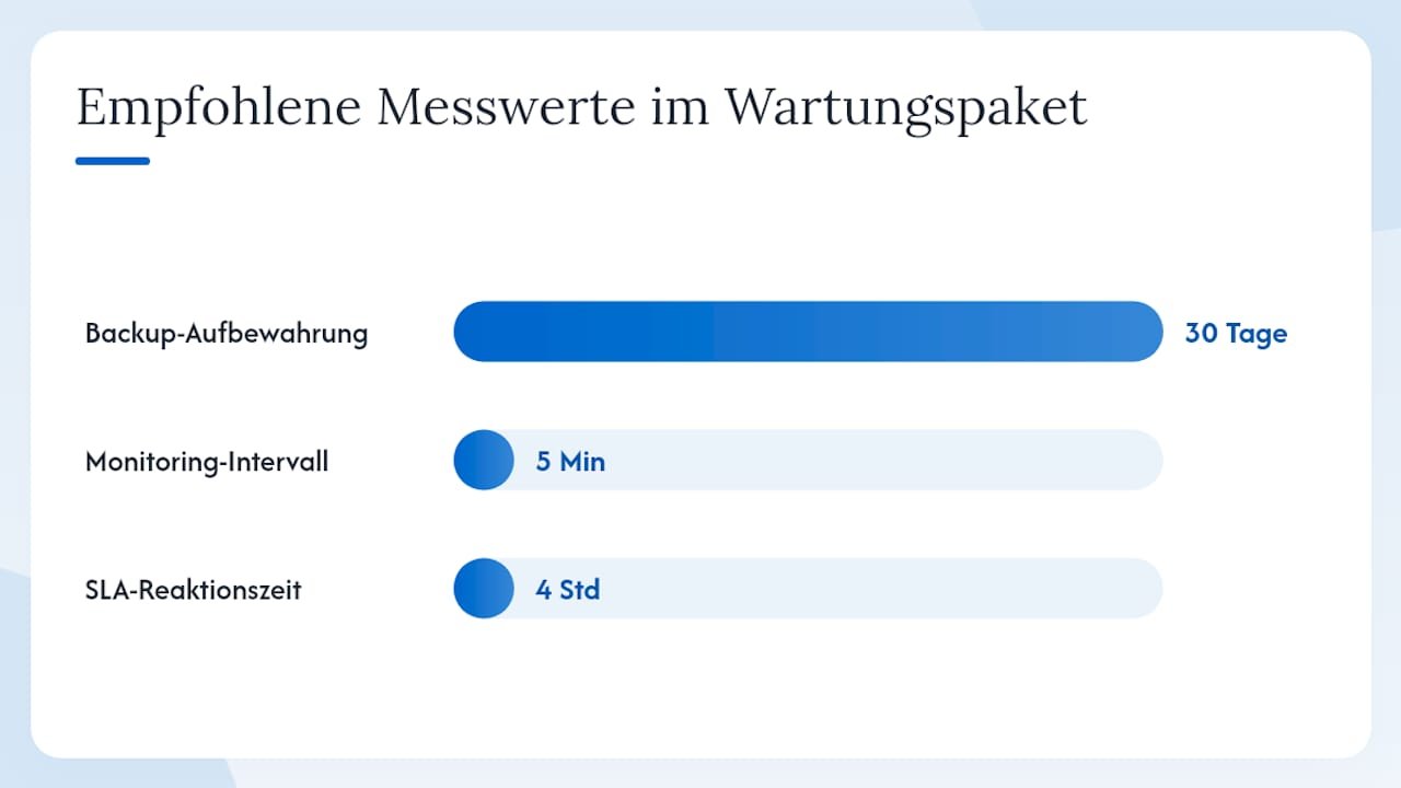 Welche Leistungen gehört in ein gutes Wartungspaket? — overview diagram