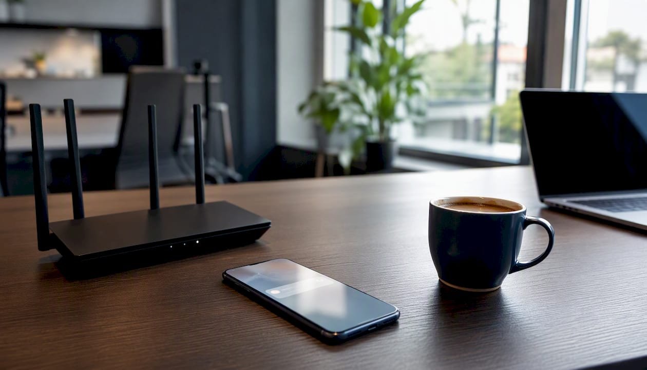 Das Smartphone zeigt eine neue E-Mail-Benachrichtigung an.