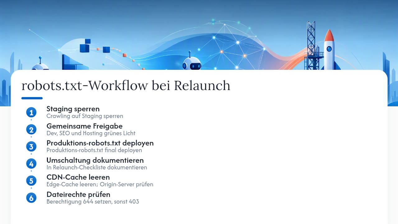 Wie Einfach-sichtbar robots.txt bei Website-Erstellung und Relaunch handhabt — overview diagram
