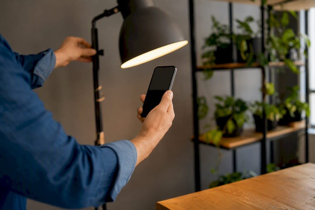 Person nimmt ein Verifizierungsvideo mit dem Smartphone auf
